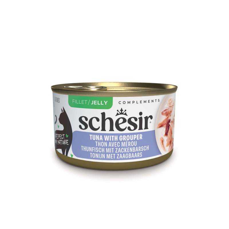 Sparpaket Schesir Complements in Gelee 24 x 70 g - Thunfisch mit Zackenbarsch von Schesir