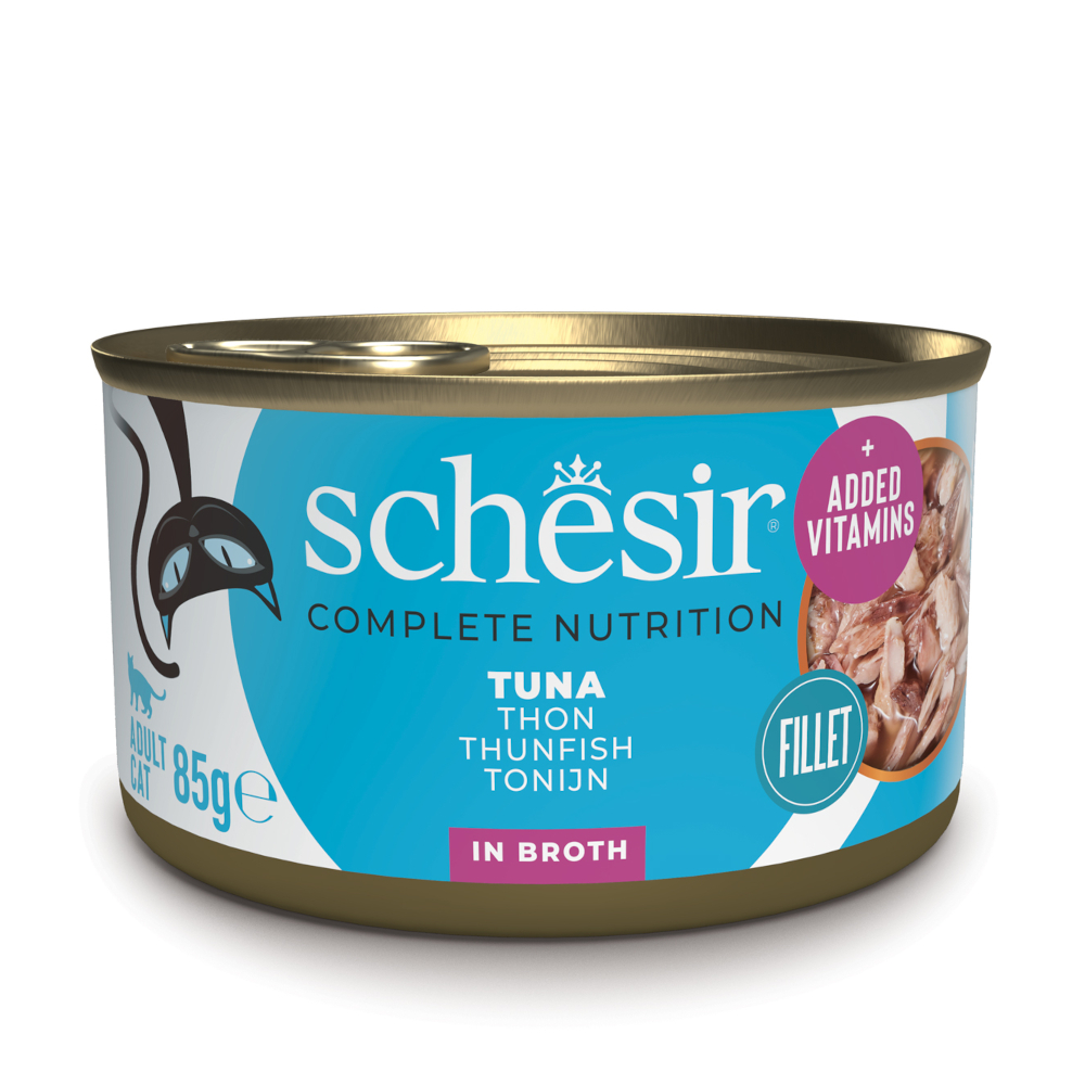 Sparpaket Schesir Complete Nutrition Filet in Brühe 24 x 85 g - Thunfisch Sparpaket Schesir Complete Nutrition Filet in Brühe 24 x 85 g - Thunfisch von Schesir