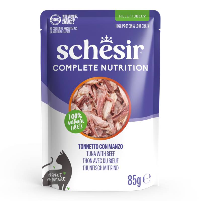 Sparpaket Schesir Complete Nutrition Filet in Gelee 24 x 85 g - Thunfisch mit Rind Sparpaket Schesir Complete Nutrition Filet in Gelee 24 x 85 g - Thunfisch mit Rind von Schesir