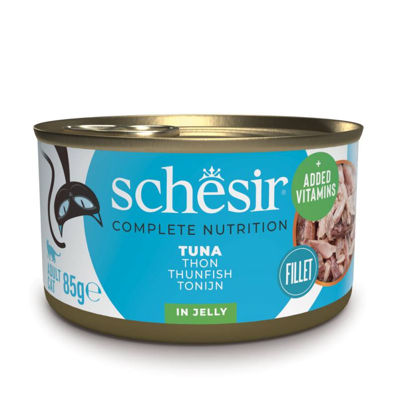Sparpaket Schesir Complete Nutrition Filet in Gelee 24 x 85 g - Thunfisch Sparpaket Schesir Complete Nutrition Filet in Gelee 24 x 85 g - Thunfisch von Schesir