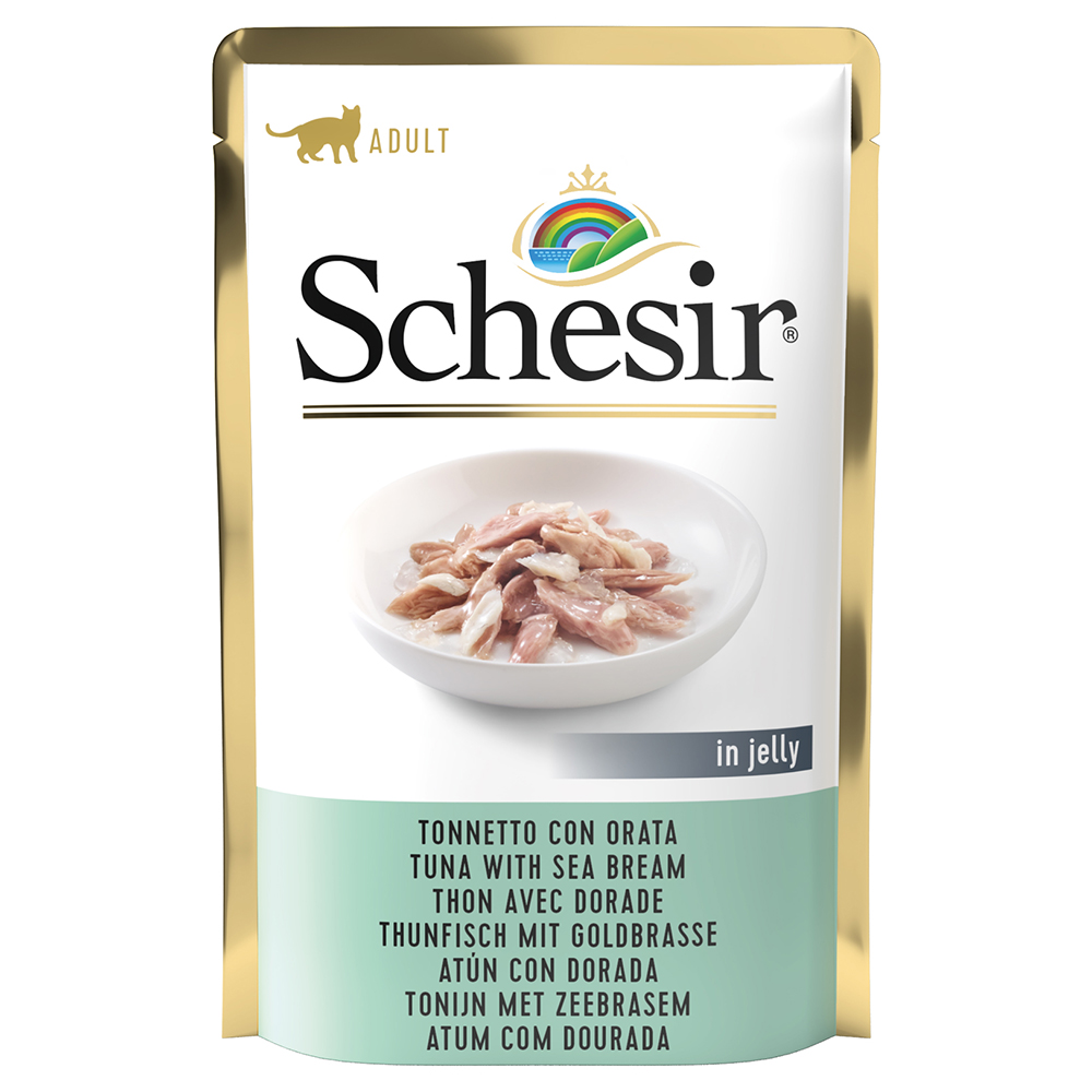 Sparpaket Schesir Katze Jelly Pouch 24 x 85 g - Thunfisch mit Goldbrasse Sparpaket Schesir Katze Jelly Pouch 24 x 85 g - Thunfisch mit Goldbrasse von Schesir