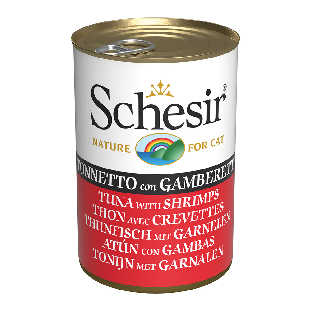 Sparpaket Schesir in Gelee 12 x 140 g - Thunfisch mit Garnele Sparpaket Schesir in Gelee 12 x 140 g - Thunfisch mit Garnele von Schesir