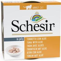 Sparpaket Schesir in Gelee 24 x 85 g - Thunfisch mit Aloe von Schesir