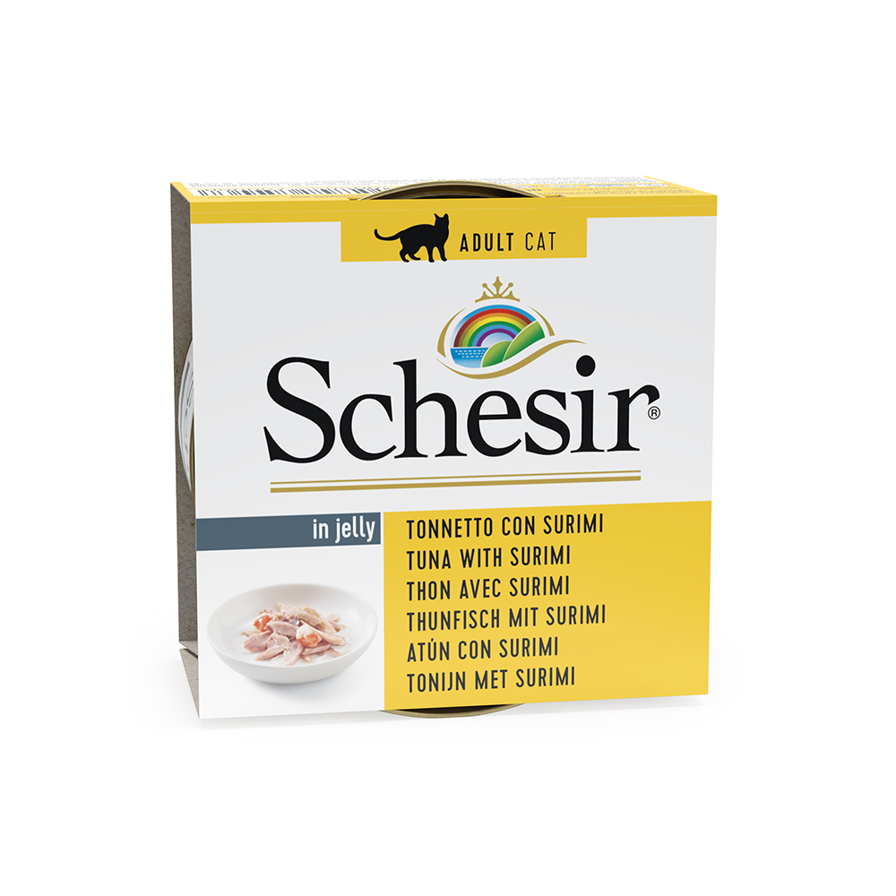 Sparpaket Schesir in Gelee 24 x 85 g - Thunfisch mit Surimi von Schesir