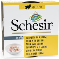 Sparpaket Schesir in Gelee 24 x 85 g - Thunfisch mit Surimi von Schesir