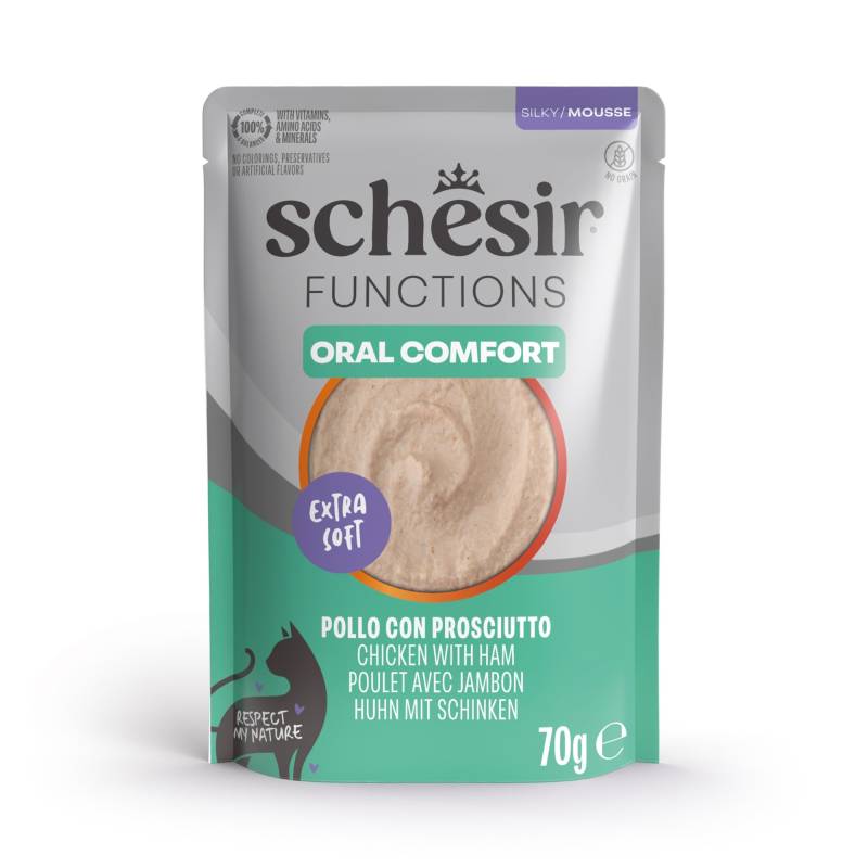Sparpaket: Schesir Functions Mousse 24 x 70 g - Oral Huhn & Schinken Sparpaket: Schesir Functions Mousse 24 x 70 g - Oral Huhn & Schinken von Schesir