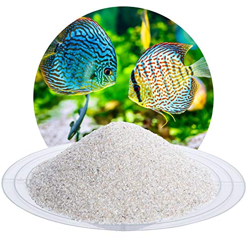 Schicker Mineral Aquariumsand Aquariumkies Natur im 25 kg Sack, kantengerundet, gewaschen, ungefärbt, Aquariumsand Natur (0,4-0,8 mm) von Schicker Mineral