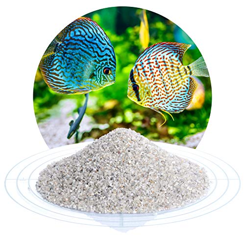 Schicker Mineral Aquariumsand Aquariumkies Natur im 25 kg Sack, kantengerundet, gewaschen, ungefärbt, Aquariumsand Natur (1,0-2,0 mm) von Schicker Mineral
