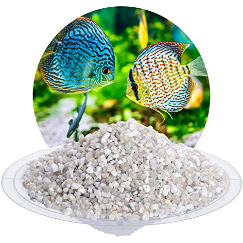 Schicker Mineral Aquariumsand Aquariumkies Natur im 25 kg Sack, kantengerundet, gewaschen, ungefärbt, Aquariumsand Natur (3,15-5,6 mm) von Schicker Mineral