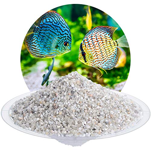 Schicker Mineral Aquariumsand Aquariumkies Natur im 25 kg Sack, kantengerundet, gewaschen, ungefärbt, Aquariumsand Natur (2,0-3,15 mm) von Schicker Mineral
