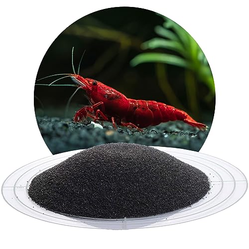 Schicker Mineral Aquariumsand schwarz 5 kg, feiner Aquariumkies mit Epoxidharz ummantelt, kantengerundeter Bodengrund, farbecht, Kies für Süßwasseraquarien & Meerwasseraquarien (0,4-0,8 mm) von Schicker Mineral