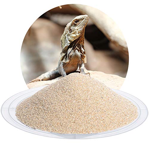 Schicker Mineral Terrariensand beige 25 kg, hochrein, kantengerundet, gewaschen und hocherhitzt, frei von organischen Stoffen, keimfrei, sofort einsetzbar, Terrariumkies (0,4-0,8 mm) von Schicker Mineral