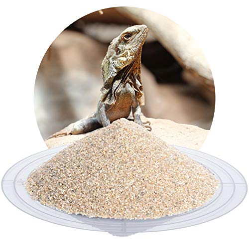 Schicker Mineral Terrariensand beige 25 kg, hochrein, kantengerundet, gewaschen und hocherhitzt, frei von organischen Stoffen, keimfrei, sofort einsetzbar, Terrariumkies (0,71-1,25 mm) von Schicker Mineral