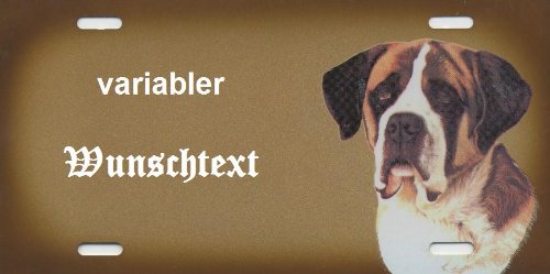 Hundeschilder Berhardiner selbst gestalten und Bedrucken ✓ Hundewarnschilder ✓ Hinweisschild ✓ Verbotsschild von Schilderfeuerwehr