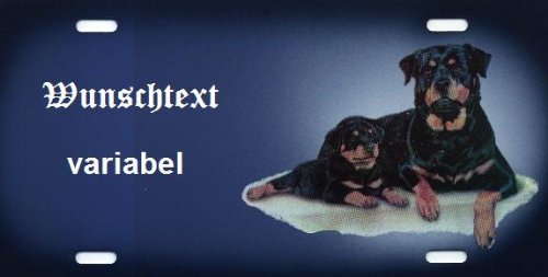 Hundeschilder Rottweiler selbst gestalten und Bedrucken ✓ Hundewarnschilder ✓ Hinweisschild ✓ Verbotsschild von Schilderfeuerwehr