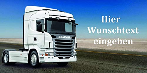 Scania Nummernschild Selbst Gestalten und Bedrucken Witterungsbeständig Farbecht Ideale Geschenkidee | Metallschild, Aluminium-Schild als individuelles Trucker-Accessoire | LKW-Zubehör selbst gestalten | Aluschild, Kennzeichen-Schilder mit Namen & Wunschtext von Schilderfeuerwehr