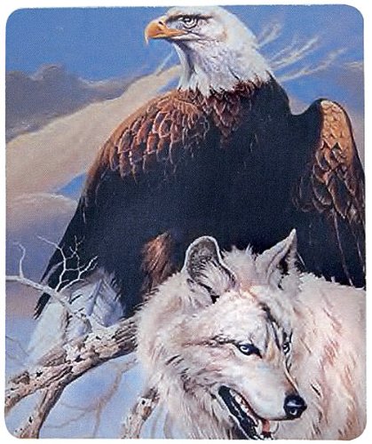 Schilderfeuerwehr Mousepad WeißkopfseeAdler und Wolf Nicht nur für Country-Freunde ✓ Eagle ✓ Wolve ✓ Country und Western ✓ von Schilderfeuerwehr