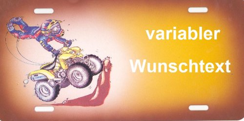 Schilderfeuerwehr Nummernschild und Namensschild Quad Comic selbst gestalten und Bedrucken Lassen Individuelle Geschenkidee Aluminium-Schild Autoschild Aluschild Kfz-Kennzeichen-Schilder Schilderfeuerwehr Nummernschild und Namensschild Quad Comic selbst gestalten und Bedrucken Lassen Individuelle Geschenkidee Aluminium-Schild Autoschild Aluschild Kfz-Kennzeichen-Schilder von Schilderfeuerwehr
