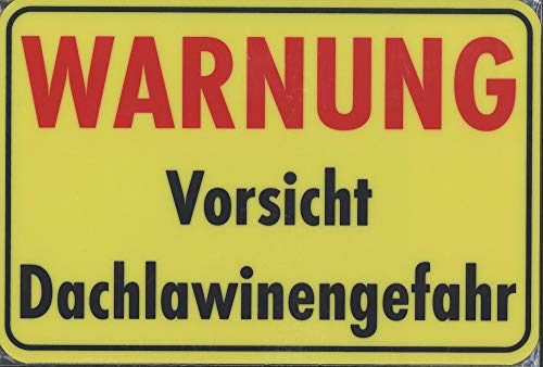 Schilderfeuerwehr Warnung Vorsicht Dachlawinengefahr ✓ Hinweisschild ✓ Gefahrenschild ✓ Achtung ✓ Warnschild von Schilderfeuerwehr