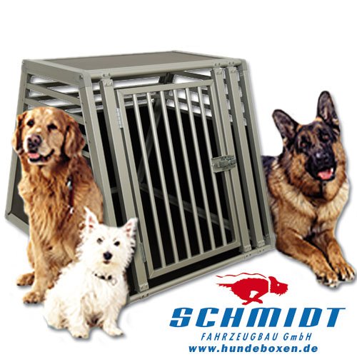 Schmidt-Box Hundebox Einzelbox ALU UME 80/93/68 (für Grosse Hunde) von Schmidt-Box
