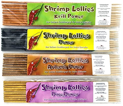 Schmitt Aquaristik Shrimp Lollies Power Set / 4x10 Stück = 40 Garnelen Lutscher Stangen von Schmitt Aquaristik