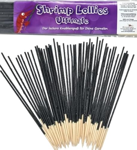 Shrimp-Lollies Ultimate (50er-Pack), Futter für Garnelen, Shrimp Sticks Lolly von Schmitt Aquaristik