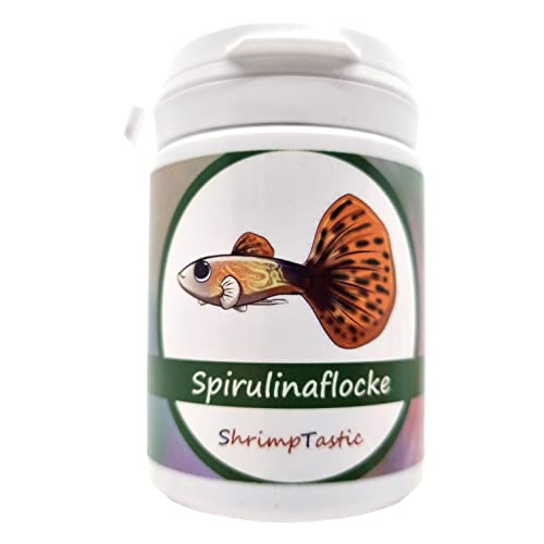 ShrimpTastic Spirulina Flocke 75ml, Flockenfutter für viele Zierfischarten von Schmitt Aquaristik