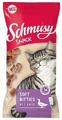 Schmusy Snack Soft Bitties - Katzenleckerli mit Ente - Bundle - 16 x 60 g von Finnern
