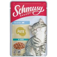 Schmusy Ragout Kitten Pute 22x100g von Schmusy