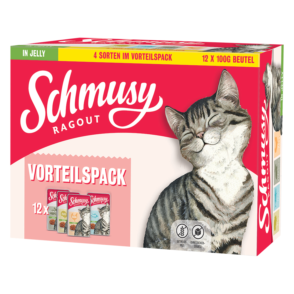 Schmusy Ragout Mixpaket in Jelly - 48 x 100 g Schmusy Ragout Mixpaket in Jelly - 48 x 100 g von Schmusy