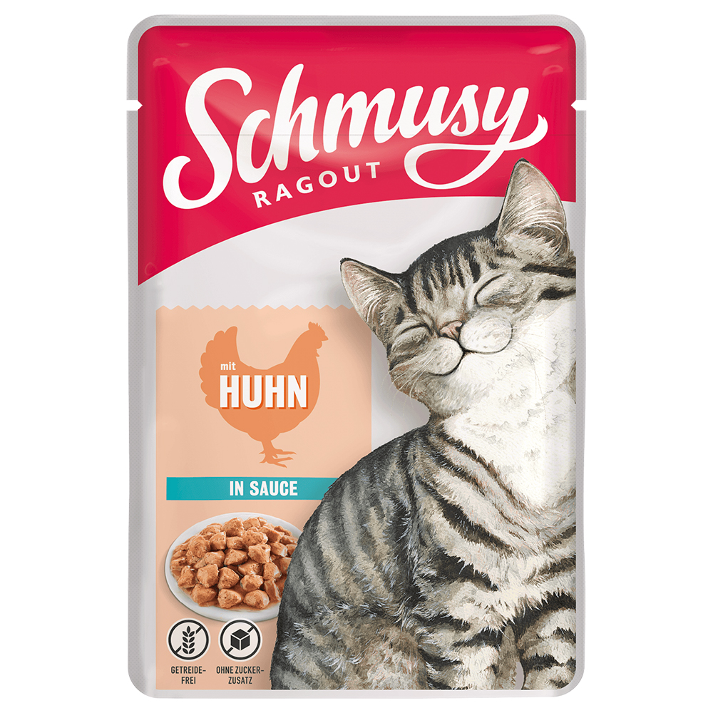 Schmusy Ragout in Sauce 22 x 100 g - Huhn von Schmusy