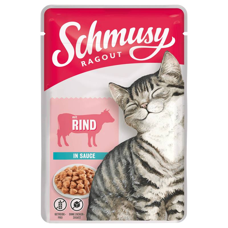 Schmusy Ragout in Sauce 22 x 100 g - Rind von Schmusy