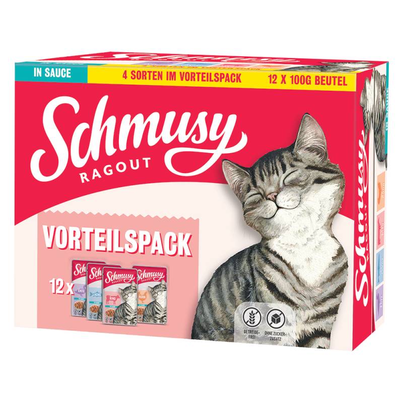 Schmusy Ragout in Sauce Mix - 12 x 100 g von Schmusy