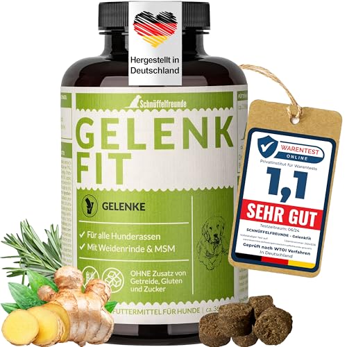 Schnüffelfreunde Gelenk Fit I Nahrungsergänzungsmittel für Hunde zur Unterstützung der Knochen und Gelenke (300g - ca. 360 Stück) von Schnüffelfreunde