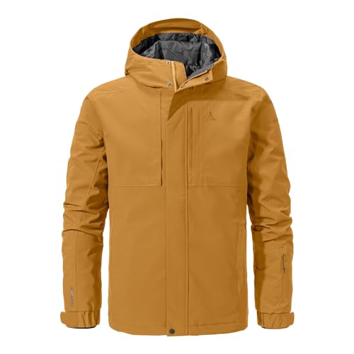 Schöffel M Insulated Jacket Antwerpen Braun - Wasserdichte isolierte Herren Venturi Winterjacke, Größe 56 - Farbe Golden von Schöffel Sportbekleidung