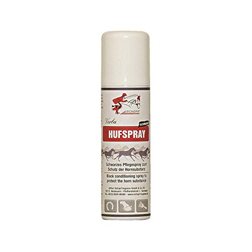 Schopf Verba Hufspray Schwarz 200 ml, Pflegespray zum Schutz der Hornsubstanz von Schopf