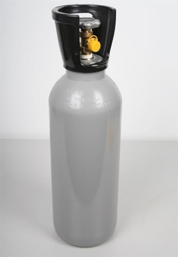 Schwabengase Co2 Flasche 6kg - Vorrats Kohlensäure Zylinder - Eigentumsflasche mit Tragegriff, Neu befüllt, Kohlensäureflasche für Aquarien, Getränkesprudler und Zapfanlagen, TÜV bis 2033 von Schwabengase