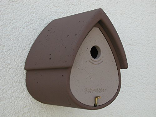 Schwegler Naturschutzprodukt Nisthöhle Meisenresidenz Typ 1MR Flugloch 32 mm braun-Hellbraun von Schwegler