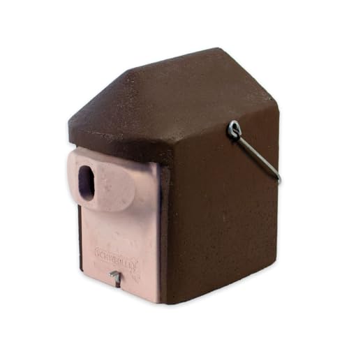 Naturschutzprodukt Nisthöhle Satz 2 Stück Nistkasten Vogelhaus Typ 2GR oval Flugloch 30 x 45 mm von Schwegler