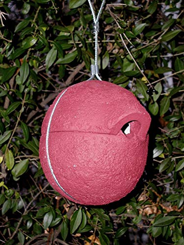 Schwegler Zaunkönig Nistkugel, Rot, Holzbeton, Kugeldurchmesser 18,5 cm, Fluglochweite 30 x 27 mm, Länge der Aufhängung 20 cm, Gewicht 2 kg von Schwegler