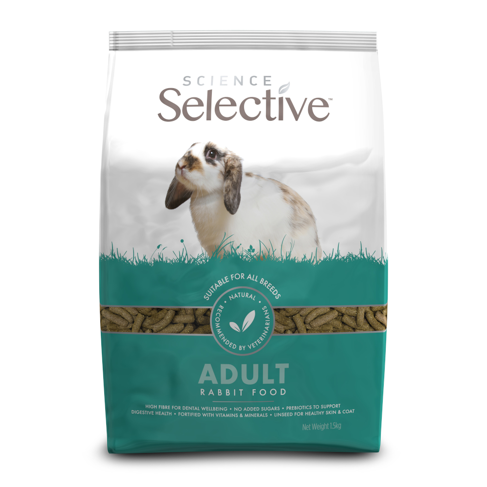 1,5 kg / 3 kg / 9 kg Science Selective zum Sonderpreis! - 1,5 kg Adult Kaninchenfutter von Science Selective
