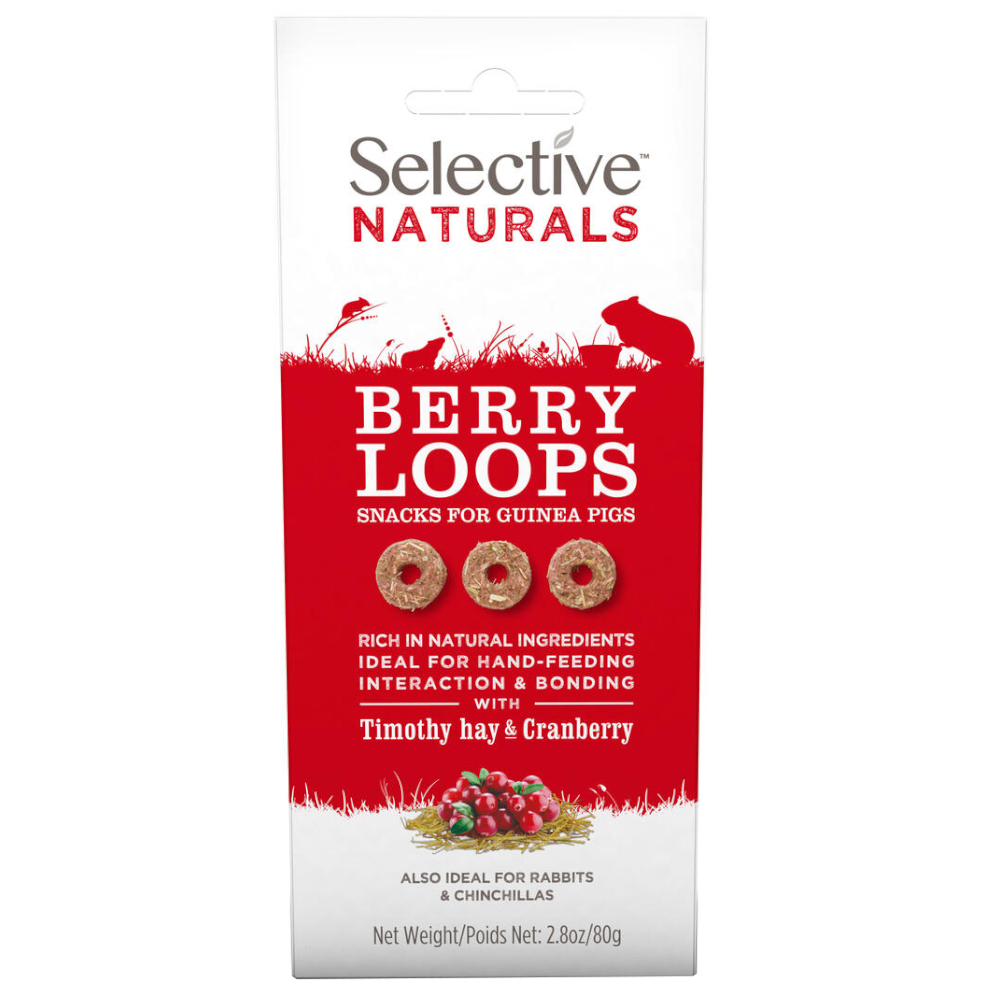Selective Naturals Berry Loops für Meerschweinchen - 80 g Selective Naturals Berry Loops für Meerschweinchen - 80 g von Science Selective