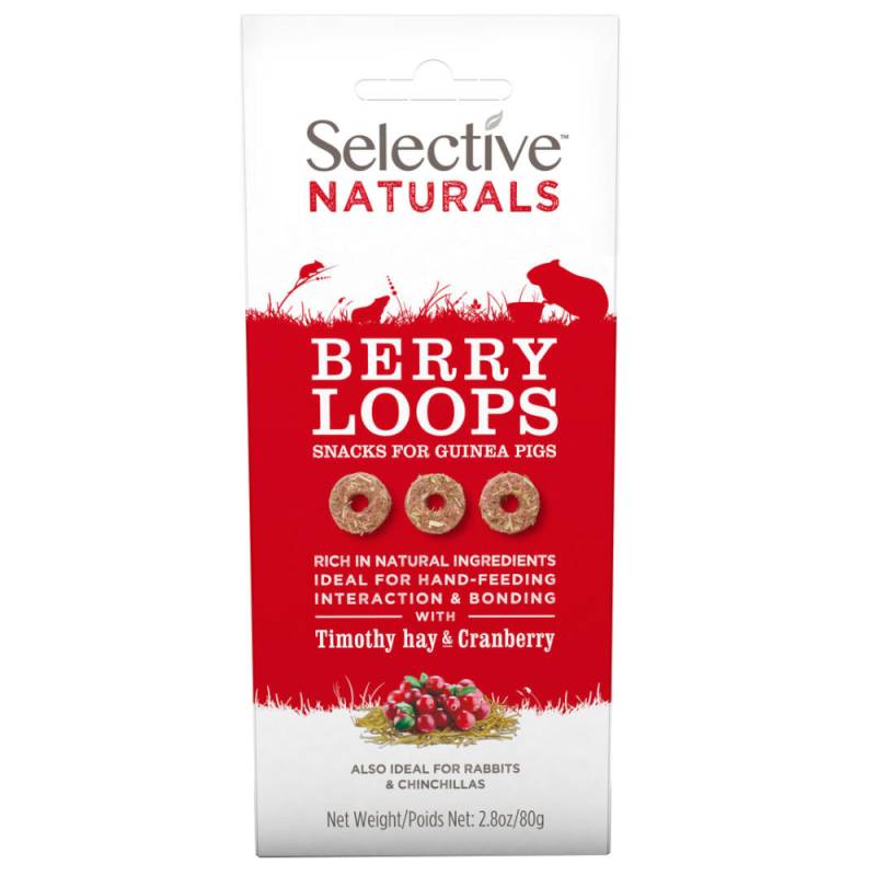 Selective Naturals Berry Loops für Meerschweinchen - 80 g von Science Selective