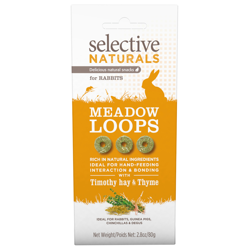 Selective Naturals Meadow Loops für Kaninchen - Sparpaket: 2 x 80 g Selective Naturals Meadow Loops für Kaninchen - Sparpaket: 2 x 80 g von Science Selective