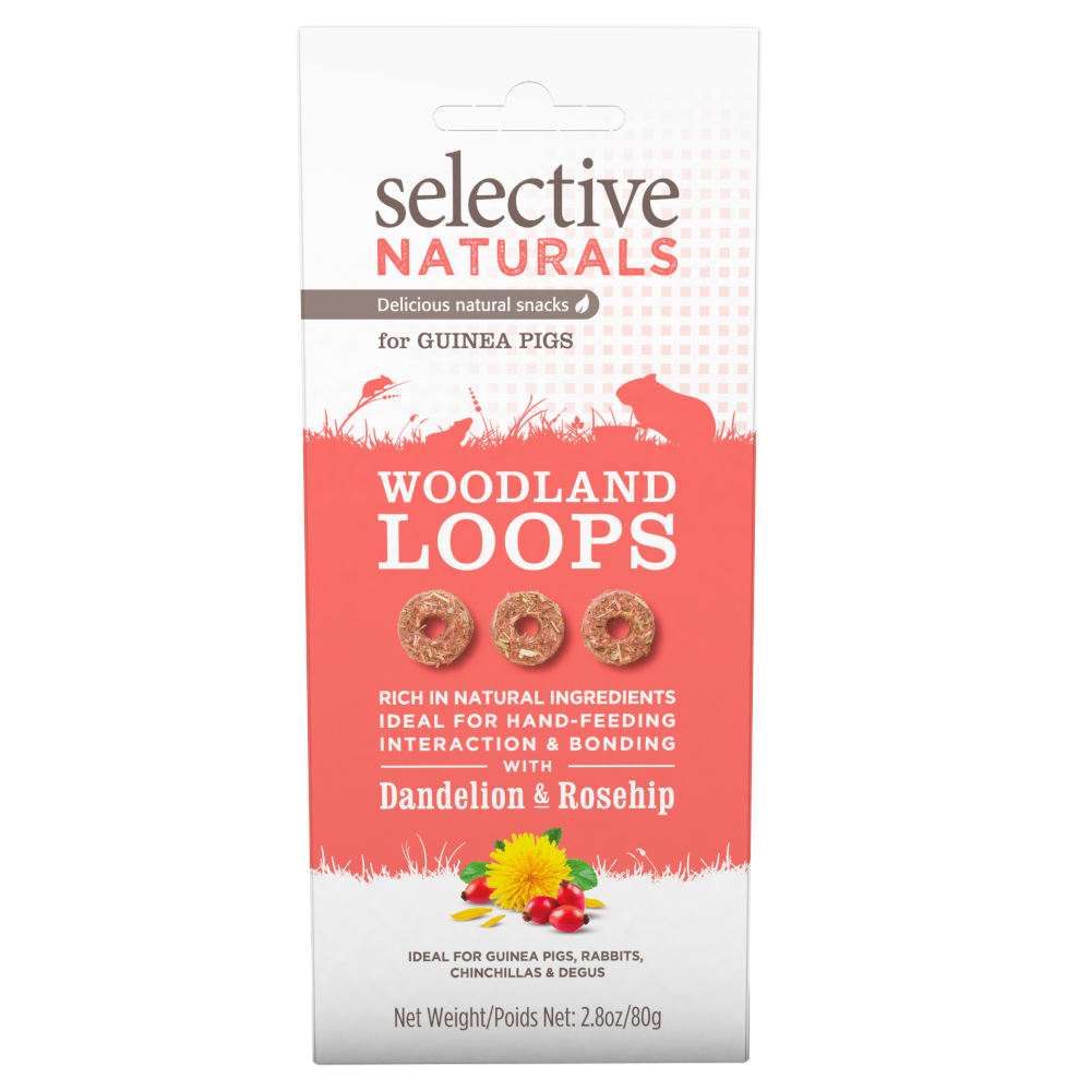 Selective Naturals Woodland Loops für Meerschweinchen - 80 g Selective Naturals Woodland Loops für Meerschweinchen - 80 g von Science Selective