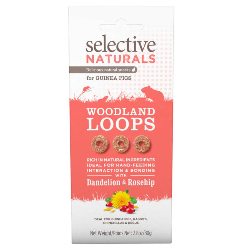 Selective Naturals Woodland Loops für Meerschweinchen - 80 g Selective Naturals Woodland Loops für Meerschweinchen - 80 g von Science Selective