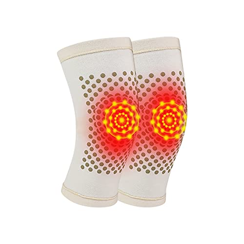 Scrolor Outdoor Magnetic Heating Pads Sports Knee Knee Protector Pair Self Therapy-Kneepad Aquarium Accessories (Beige, L) von Scrolor