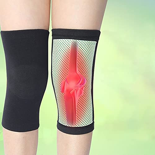 Scrolor Outdoor Magnetic Heating Pads Sports Knee Knee Protector Pair Self Therapy-Kneepad Aquarium Accessories (Black, L) von Scrolor