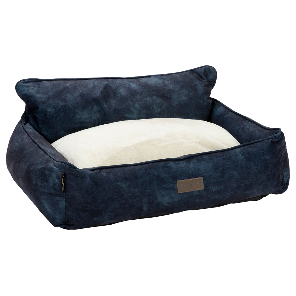 Scruffs Hundebett Kensington Box Bed blue, Gr. M, Außenmaße: ca. 60 x 50 cm von Scruffs