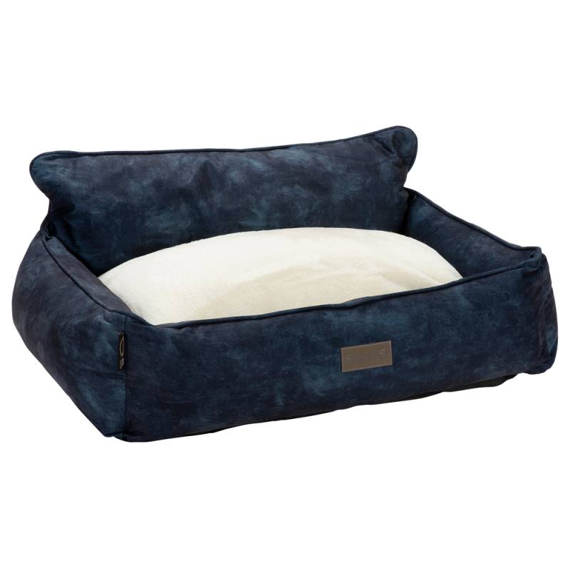 Scruffs Hundebett Kensington Box Bed blau, Gr. M, Außenmaße: ca. 60 x 50 cm von Scruffs